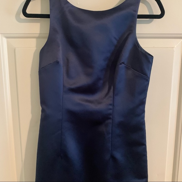 Midnight blue satin Max & Cleo Dress - Picture 5 of 7